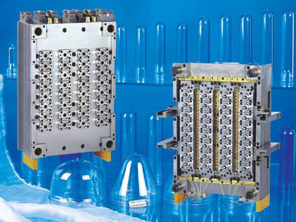 32cavities pin-valve preform mould with hot runner