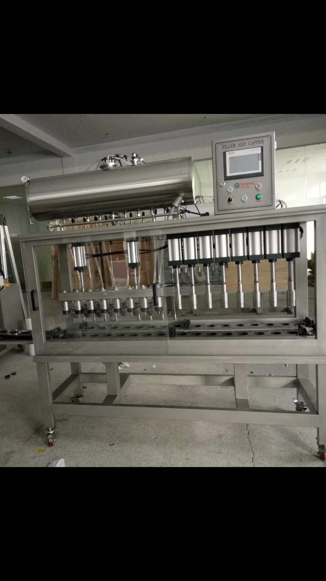 semi auto linear type beer filling machine