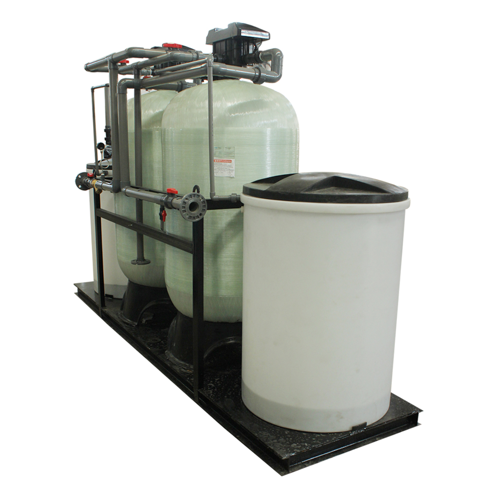 Resin water softener machine