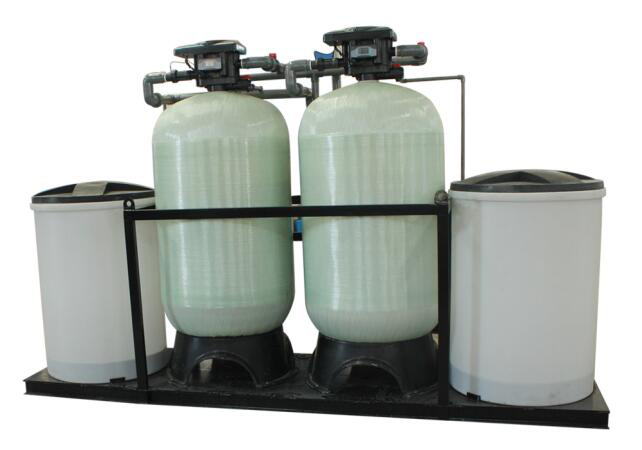 Resin water softener machine